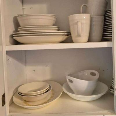 Dishes bowls and cups