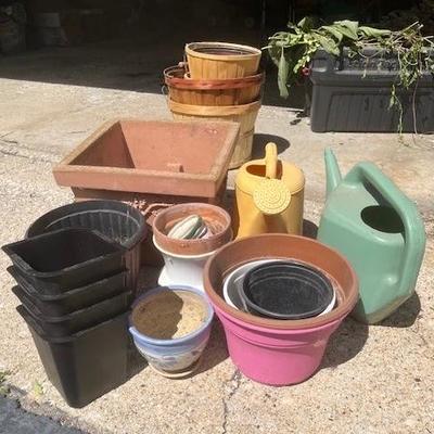 Plastic Planters & Watering Cans