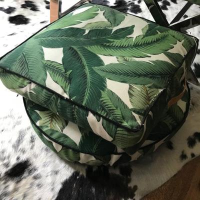 Sale Photo Thumbnail #37: Designer Palm Floor Cushions. 