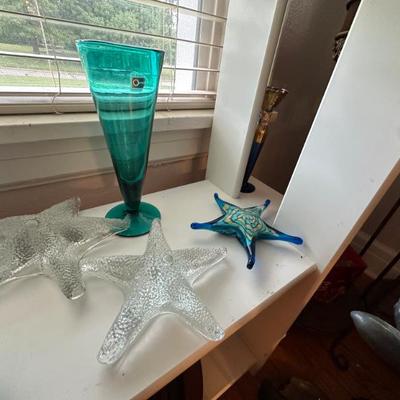 Sale Photo Thumbnail #84: Blenko Starfish & Vase