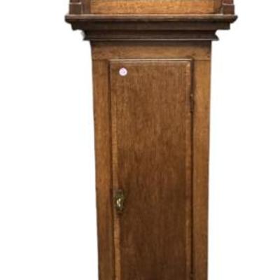Sale Photo Thumbnail #170: ANTIQUE GEORGIAN OAK TALL CASE CLOCK