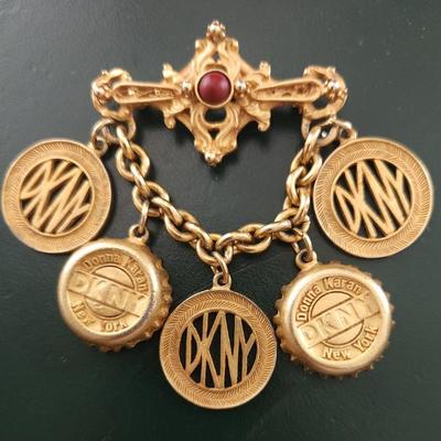 Sale Photo Thumbnail #4: Large Vintage DKNY Brooch