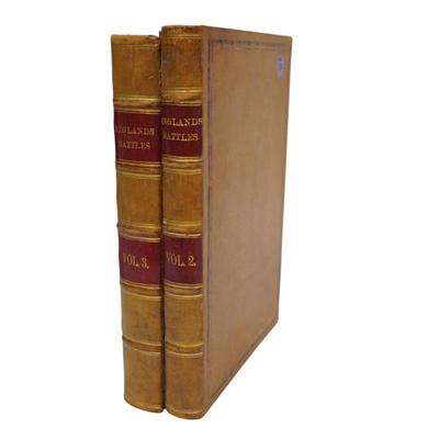 Sale Photo Thumbnail #231: Antique Editions of "England's Battles by Sea and Land; from the Commencement of The Great French Revolution to The Present Time: with A Retrospective View of the Celebrated Epochs of British Military History" Vol II & III. Printed and Published by The Lo
