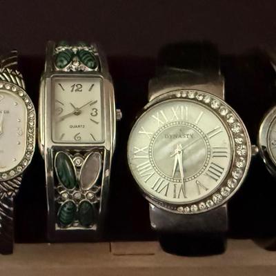 Lot 431: Lot of 7 Women’s Quartz Fashion Watches – Rumours, Glamour, Target, Accutime, FMD