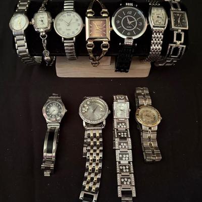 Lot 442: Lot of 11 Women’s Fashion Wristwatches – Bracelet & Quartz Styles