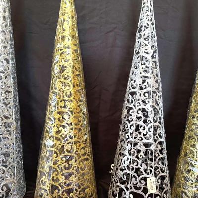 Lot 121:  Four Pier One 28” Trees And Decor