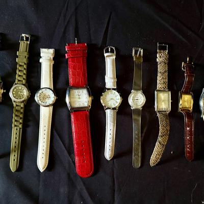 Lot 437: Lot of 11 Assorted Fashion Wristwatches – Mixed Styles & Colors