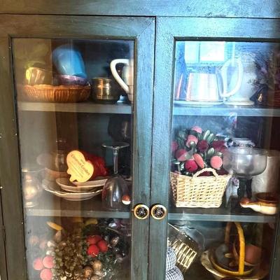 Lot 167: Vintage Cabinet With Mystery Contents 
