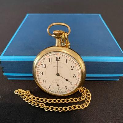 Burlington Watch Company Gold Filled Pocket Watch 1921