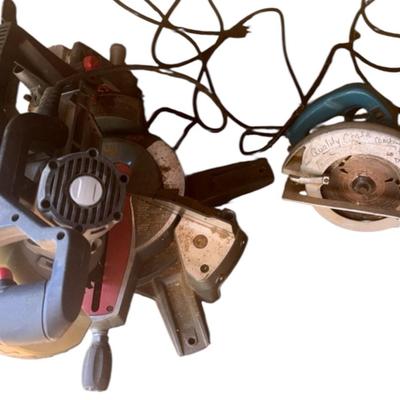 Lot Of Two Electrical Saws Makita 7 1/4 And Ace Miter Saw 