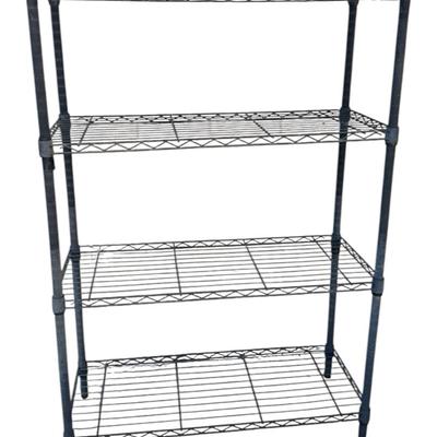 2 Metal Utility shelving units - 1 is new and in pieces