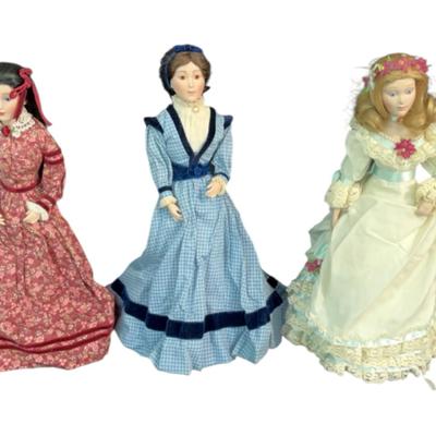 Vintage Little Women Dolls By Franklin Heirloom Dolls