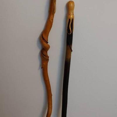 Two Very Unique Hiking Sticks 