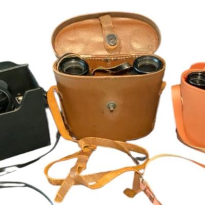 Three Pairs Of Binoculars 