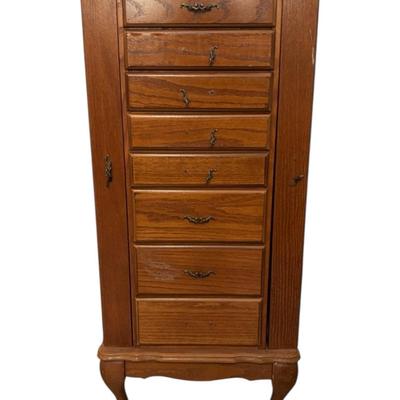 Oak Jewelry Armoire By Powell
