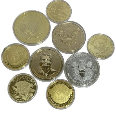 32) Eight Large Tokens 