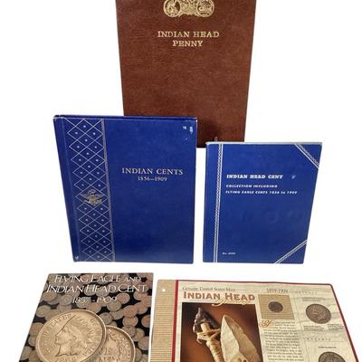 86) Four Partial Sets Of Indian Head Cents