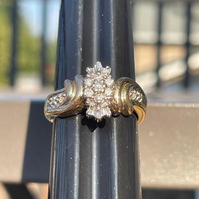 117) NAGL Graded 14k Diamond Ring