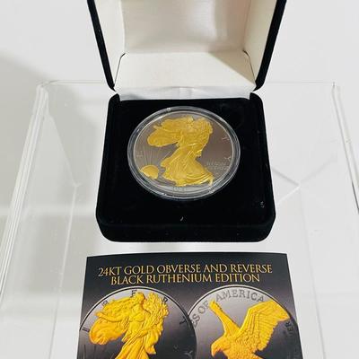 11) 24k Gold Black Ruthenium Edition, Silver Eagle