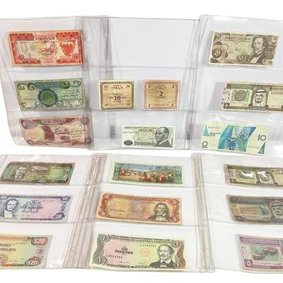 67) Eighteen Foreign Notes