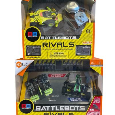 129) NEW, HEX BUG Battlebots Rival & Rival Platinum, 