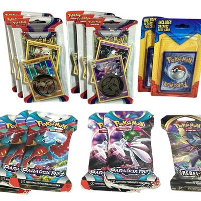 103) Large Group Of Pokémon Packs, All New & Sealed Packs
