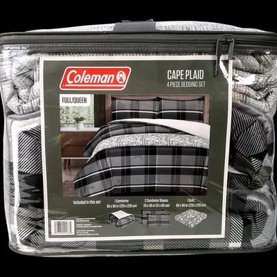 162) Coleman Cape Plaid Full/Queen 4pc Bedding Set