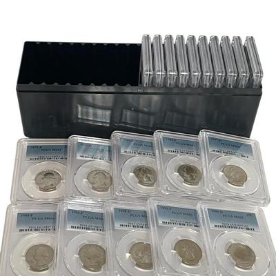 37) 20 PCGS Graded Washington Qtrs