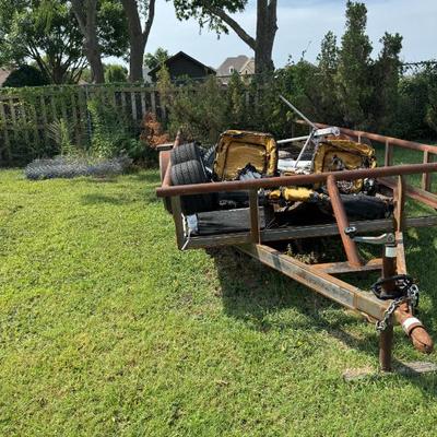 Sale Photo Thumbnail #15: 16' Flatbed Trailer (needs flooring)