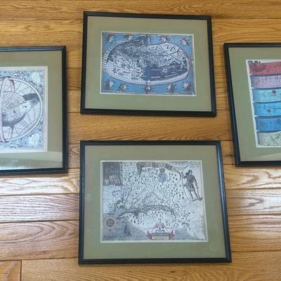 Framed Geographic Prints