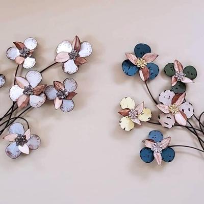 (2) Large Metal Wall Pieces 