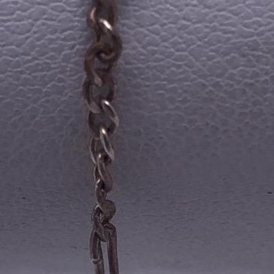 Sterling Silver Vintage Heart Chain Bracelet 2.7g