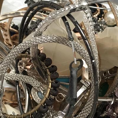 Metal Earring Estate Lot Singles and Pairs