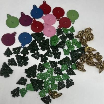 Christmas Buttons Lot 