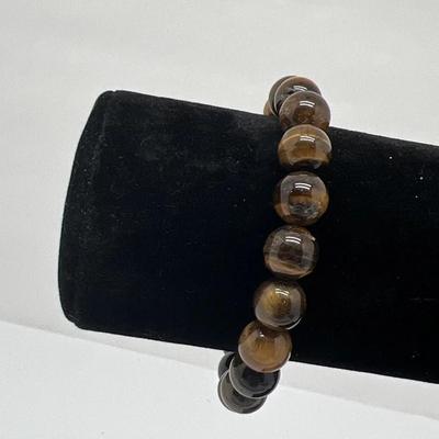 Round Tiger Eye Stone Bracelet