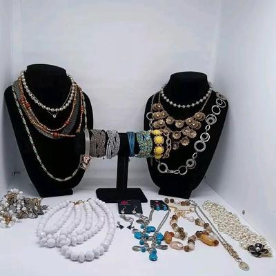 Mall Brand Necklaces, Earrings, and Bracelets Lot 