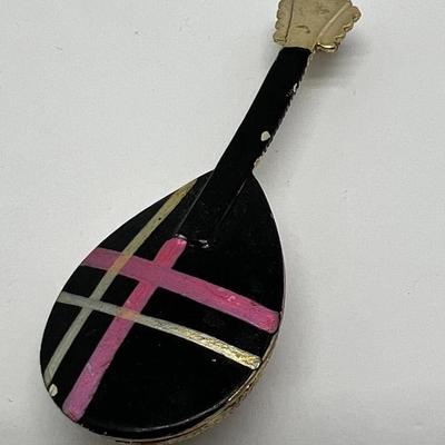 Broken Karu Guitar Brooch TLC 