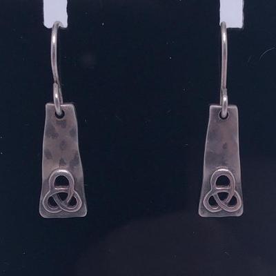 Sterling Silver Designer Celtic Knot Earrings