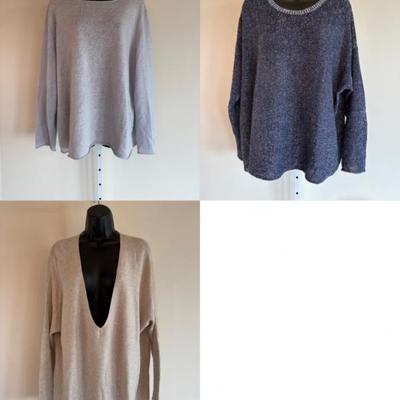 Cotton Linen Sweater Trio in Cotton &  Linen Eileen Fisher