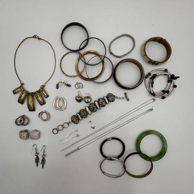 Mixed Jewelry Lot Some Sterling