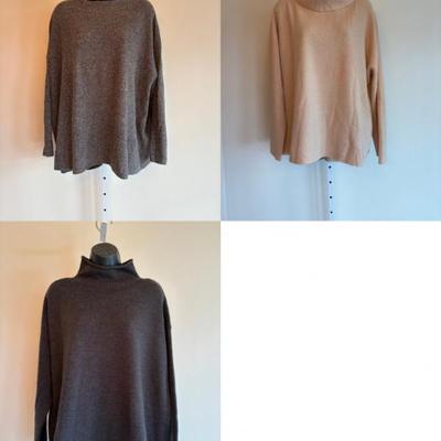 Silk Cashmere Wool Sweater Trio Eileen Fisher