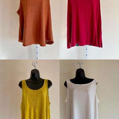 Colorful Tanks Shells Eileen Fisher & JJill & Poetry