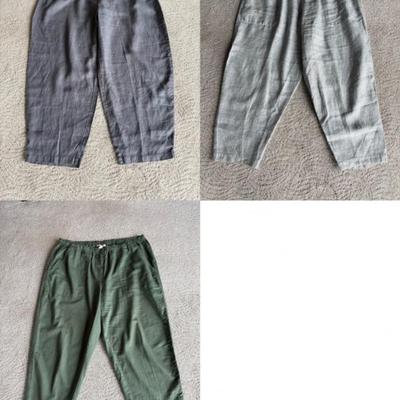 Casual Linen Pants Trio Eileen Fisher & Poetry