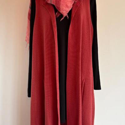 Silk Cotton Autumn Color Duo Scarf Eileen Fisher