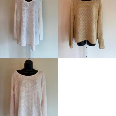 Pale Sweater Trio Eileen Fisher