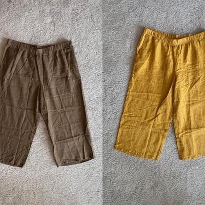 Linen Pants Duo Eileen Fisher NWT