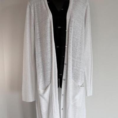Black White Sweater Shell Duo Eileen Fisher