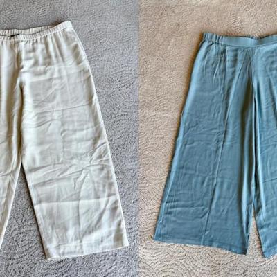 Silk Pants Pair Eileen Fisher NWT
