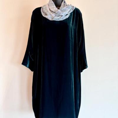 Velvet Party Tunic Dress Scarf Eileen Fisher