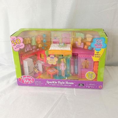 2002 Polly Pocket Mattel #55584 rare SPARKLE STYLE HOUSE happenin' for glitz Sealed